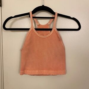 (Light Pink) Free People Happiness Runs Crop Tank - Size M/L
